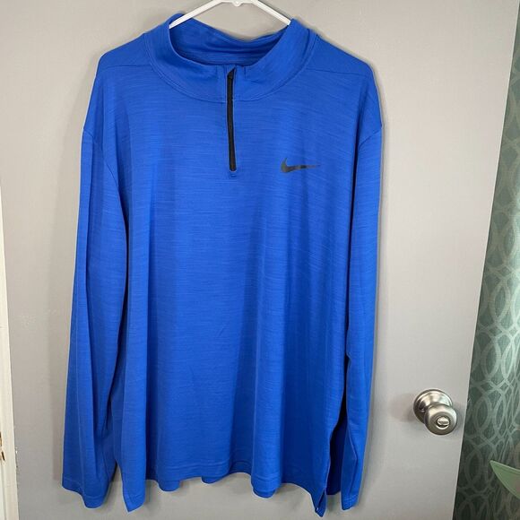 Nike Mens XXL Long Sleeve Quarter Zip Activewear Shirt **READ** - Picture 1 of 7